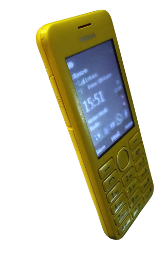 NOKIA ASHA 220 DUAL SIM Handy | Zitronen GELB | 2.4 Zoll | 2.0 MP | 4 GB microSD |  ohne Vertrag