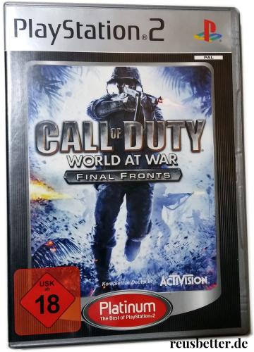 Call of Duty 〄 World at War Final Fronts 〄 PS2 - PlayStation 2