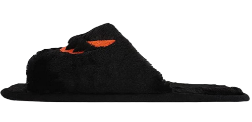 Plüsch Hausschuhe - Kürbis Ghostface Jack - Slipper Schwarz Unisex