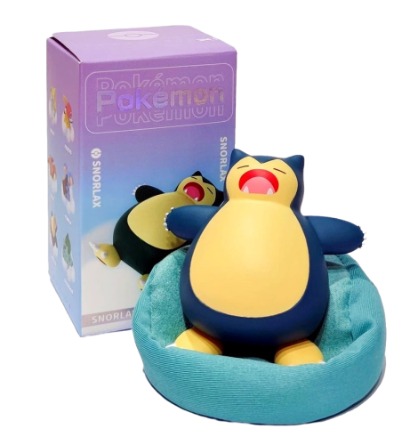 Pokemon Schlaf Figur Snorlax ✰ im Set mit Sammelbox