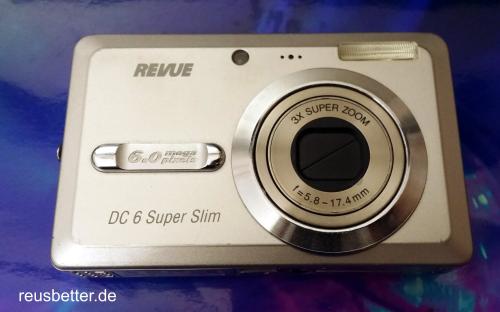 Revue DC 6 Super Slim Digitalkamera | Quelle |  6MP | Zubehör
