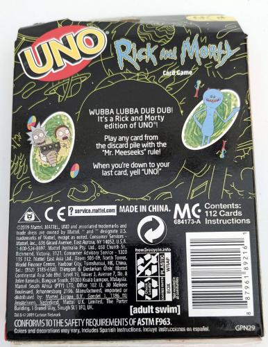 UNO Kartenspiel ❖ Special Edition ❖ Rick and Morty