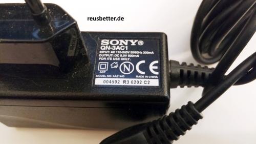SONY QN-3AC1 Handy Netzteil ☑️ Model.AA21440 ☑️ DC 5.0V ☑️ 500mA