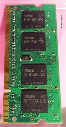 Samsung RAM Laptop 512 MB | 2Rx16 PC2-4200S-444-12-A3 | CN M470T6554CZ3-CD5