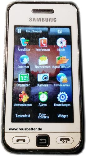 Samsung Star GT- S5230 Smartphone ✪ Snow White ✪ Simlock Frei