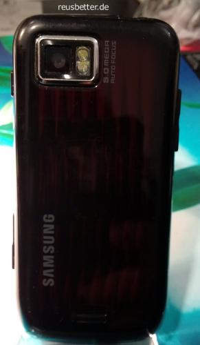 Samsung Jet GT-S8000 Smartphone | Rose Schwarz | 5 Megapixel | 3,1 Zoll | Simlock Frei