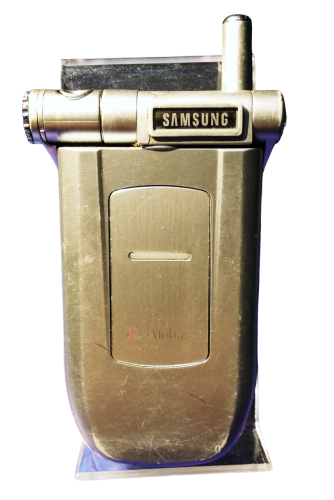 Samsung SGH-P400 Klapphandy | 180° Drehoptik | Silber