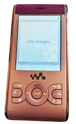 Sony Ericsson Walkman W595 Slider Handy Rosa | teildefekt | OHNE SIMLOCK