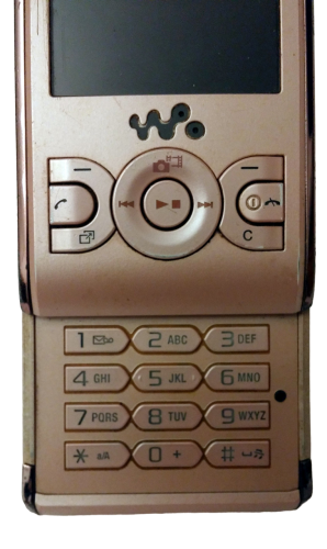 Sony Ericsson Walkman W595 Slider Handy Rosa | teildefekt | OHNE SIMLOCK