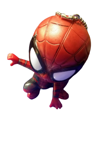 Spider-Man - 3D Schlüsel -Taschen Anhänger  | Kopf drehbar | 10 cm groß