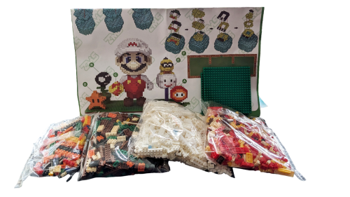 Super Mario Bros - Super Mario ZMS Micro Blocks Set Super Star, Lakito Cloud, Buzzy Beetle