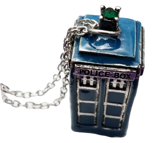 Tardis Police Box ☂  Doctor Who ☂ Tardis ☂ 3D Halskette oder Taschenanhänger Metall