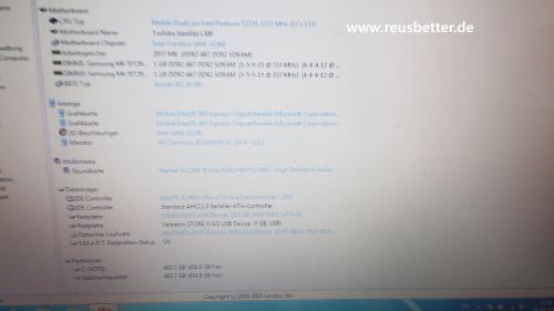 Toshiba Satellite L300 -12B Notebook ☢ Intel Dual Core 2x1.73GHz ☢ 15.4 Zoll