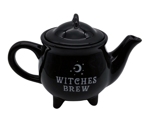 Witches Brew ★ Schwarze Keramik Teekanne ★ Hexen Teekanne