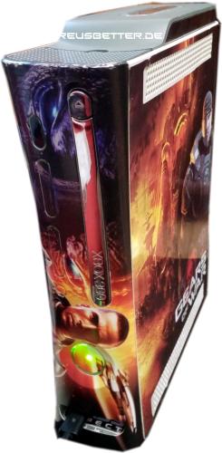 Microsoft Xbox 360 Konsole Premium | Skin Gears of War | 15 GB | Weiß | HDMI