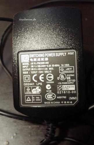 Phihong XOZ PSC05R-050 Netzteil | Medion MD 95900 | 5V