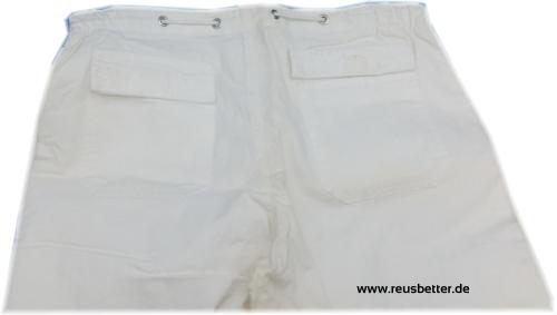 Cargohose Bermuda Weiß für Jungen Schlupfhose Größe 176