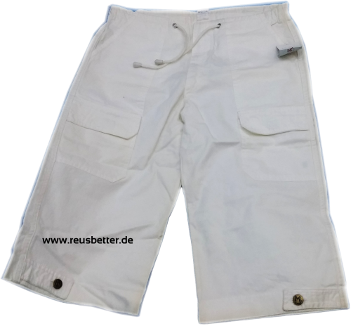 Cargohose Bermuda Weiß für Jungen Schlupfhose Größe 176