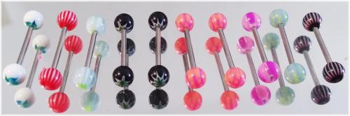 Barbell Hantel Candy Ball Piercing 18G - 1.0 mm