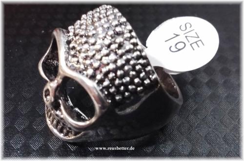 Unisex Totenkopf Ring ☠  Silberfarben Biker/Gothic ☠