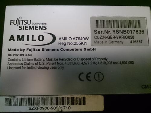 Fujitsu Siemens Amilo A7640W Notebook | AMD Athlon 3000+ | 15 Zoll