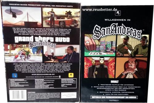 GTA ☢ Grand Theft Auto ☢ San Andreas Reiseführer und Karte ☢ DVD BOX