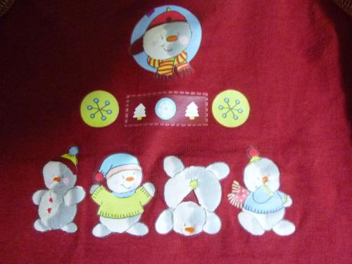 Kinder Achselshirt シ Tanktop シ Schneemänner シ Kids World gr.104