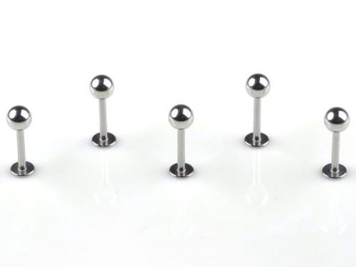 Labret Piercing Lippenpiercing Edelstahl 16G 1.2mm