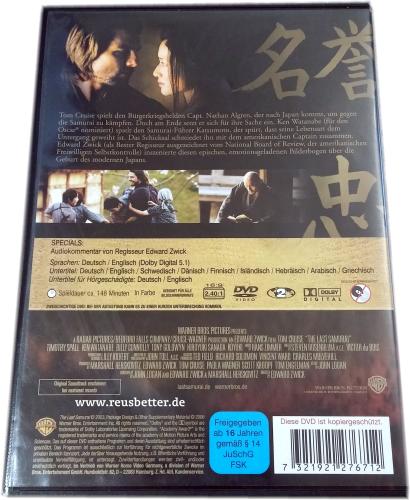 Last Samurai (2006) DVD - Tom Cruise | Dolby Digital 5.1