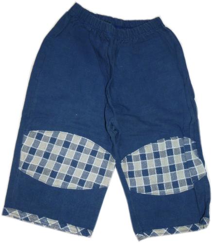 Babyschlupfhose für Jungen aus Leinen von NOKAO - Dunkelblau -74