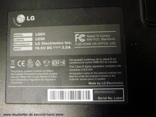 LG Electronics Notebook LE50-53B5G 15 Zoll - 1,5 GHz