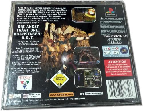 O.D.T Playstation ONE/PS1 Sony Playstation Videospiel