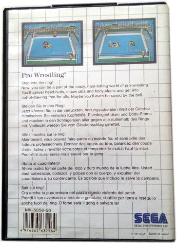 Pro Wrestling  Sega Master System