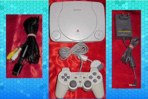 Playstation 1 SLIM ❖ PS One SLIM Konsole ❖ SCPH-102 ❖ Kabel & Kontroller