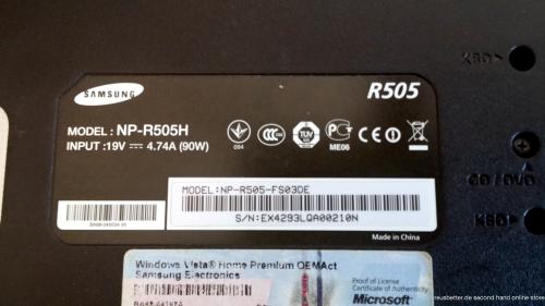 Samsung R505-Aura QL62 Domah Notebook 15,4 Zoll ,250 GB HDD, AMD Athlon II Dual