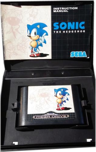 Sega Mega Drive Spiel Sonic the Hedgehog - komplett mit Handbuch - Pal